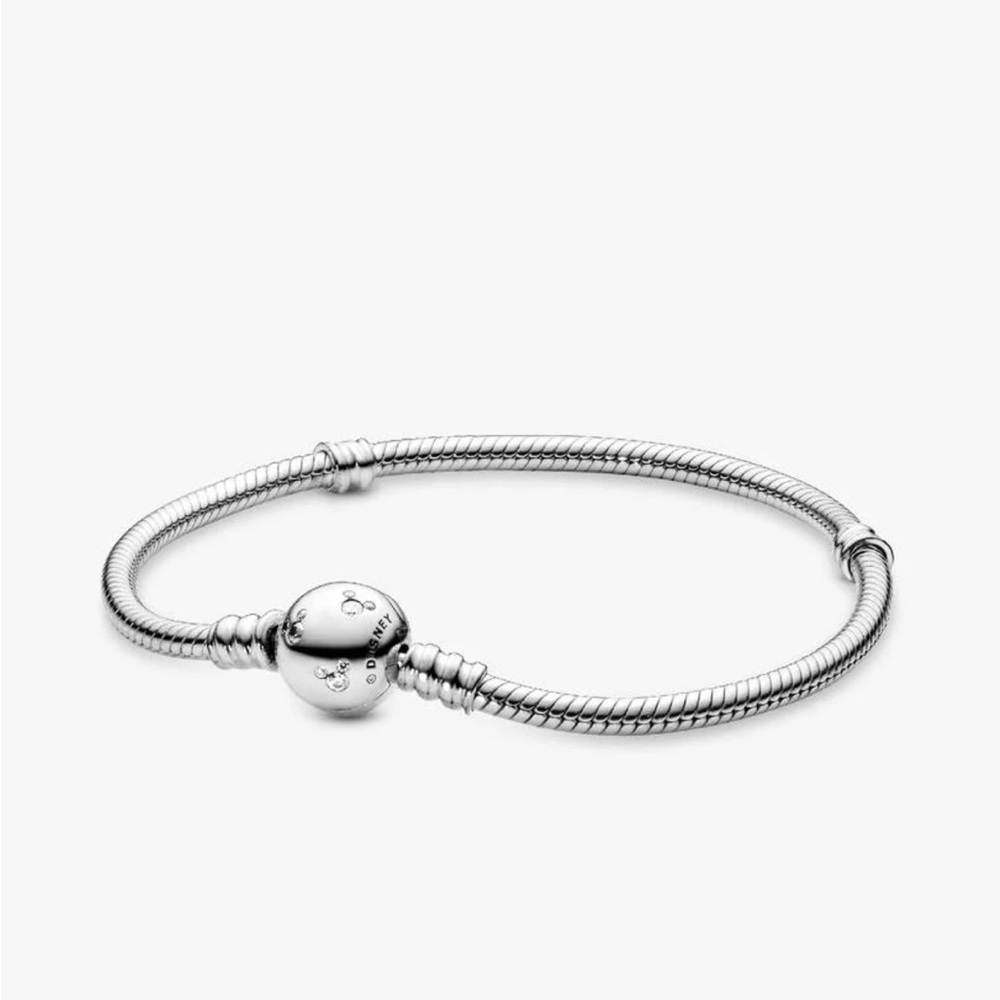 Pandora Disney Momenta Sparkling Mickey Mouse & Snake Chain Bracelet